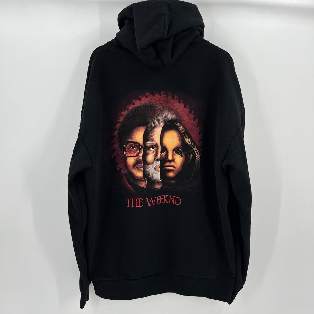 The Weeknd XO Universal Horror Nights Trilogy Tour Merch Hoodie in Black XXL